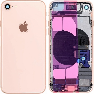 Kryt Apple iPhone 8 Zadní Housing s Malými Díly zlatý