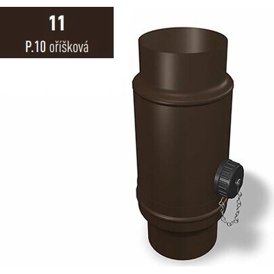 Prefa P.10 Sběrač vody včetně plastového připojení 80 mm oříškově hnědá