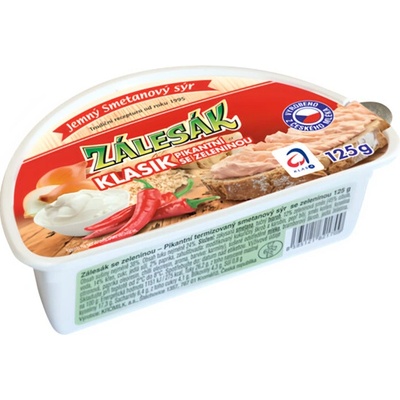 Zálesák Sýr pikantní se zeleninou 125 g
