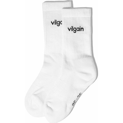 Vilgain Organic Logotype Crew Socks 3 páry Natural White