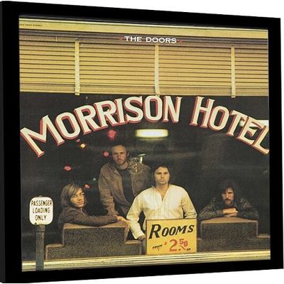 Rámovaný Obraz - The Doors - Morrison Hotel, 31.5 × 31.5 cm
