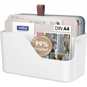 Rotho My Pet Rotho MyPaper Desk Organizer Document Organizer for Office White Blue - 1060001023WS