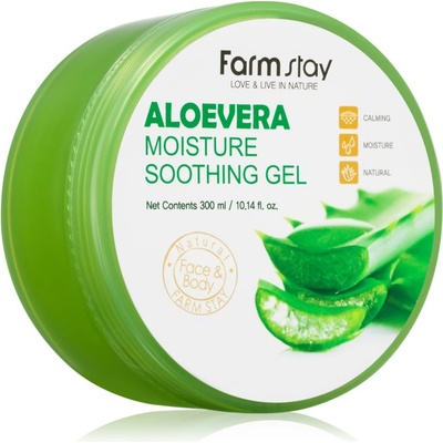 Farm Stay Aloe успокояващ хидратиращ гел за лице, тяло и коса 300ml