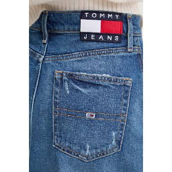 Tommy Jeans Дънкова пола Tommy Jeans в синьо среднодълга със стандартна кройка DW0DW18225 (DW0DW18225)