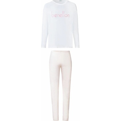 Dámske pyžamo Benetton Wms PJ Set Long Rosa