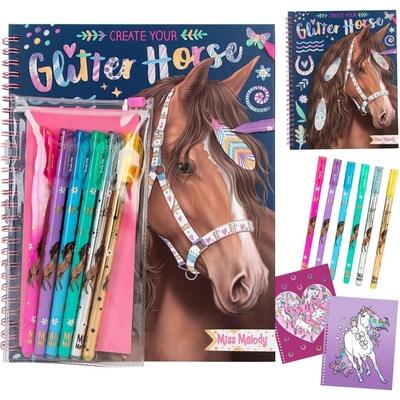 Depesche Germany Miss Melody Omalovánka Glitter Horse 3503628