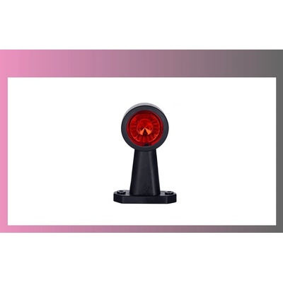 svetlo obrys.LED-červeno/biele-12/24V-rovné-