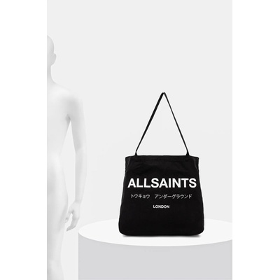 AllSaints Памучна чанта AllSaints в черно M170XB (M170XB)