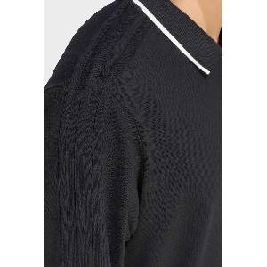 Adidas тениска с яка мъжка с памук (KE4133)