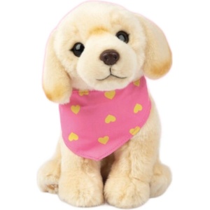 Studio Pets Плюшена играчка Studio Pets - Куче Лабрадор с кърпа, Щастливко, 23 cm (6206) - baby