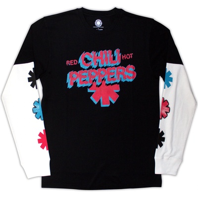 Red Hot Chili Peppers Shock Logo (Sleeve Print) Black & White XL Риза (<![CDATA[RHCPLLST26MBW04]]>)
