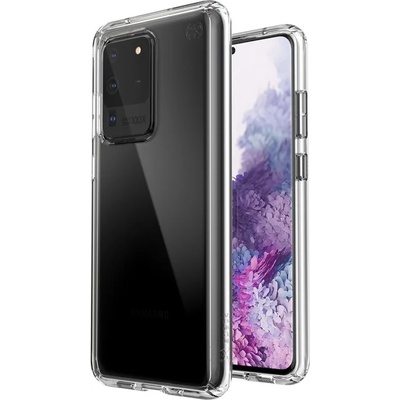 Speck Калъф за Samsung Galaxy S20 Ultra, хибриден, Speck Presidio Perfect Clear 136383-5085, удароустойчив, прозрачен (136383-5085)