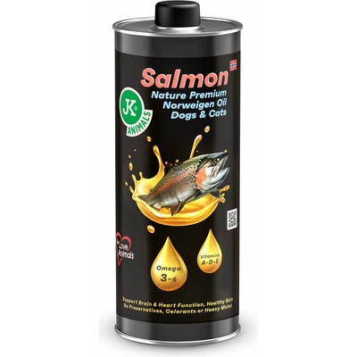 JK ANIMALS Nature Premium Norweigen Salmon Oil lososový olej