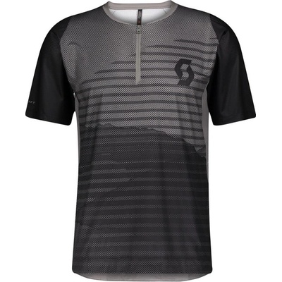 Scott Shirt Trail Vertic Zip s/sl šedá/černá