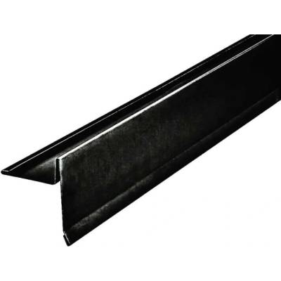 Závětrná lišta klasik s odkapem r.š.333mm Al Hliník Lakovaný RAL 9005 černá dl.2m