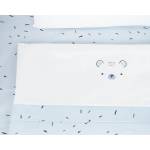 KikkaBoo Бебешки спален комплект за мини-кошара 5ч Bear with me Blue (41101050067) - salemax