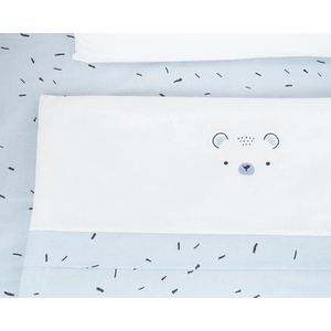KikkaBoo Бебешки спален комплект за мини-кошара 5ч Bear with me Blue (41101050067) - salemax