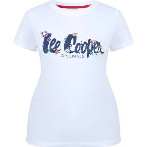 Lee Cooper Дамска тениска Lee Cooper LeeCooper Classic T Shirt Ladies - White