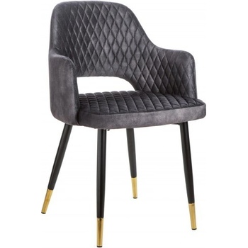 Ainnde Paris šedá samet 2 ks