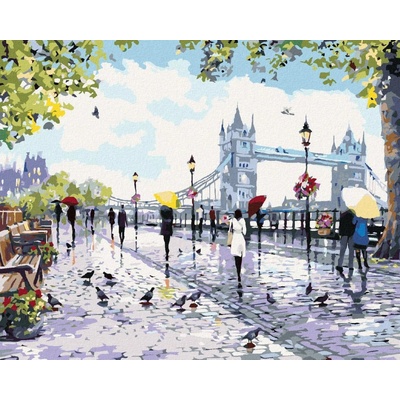 Zuty Lidé u Tower Bridge 80 x 100 cm bez rámu a bez vypnutí plátna 8596530049944