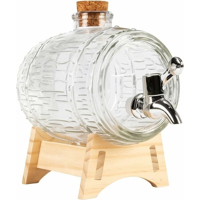 DuraHome Skleněný soudek ŠTĚSTÍ 1000 ml