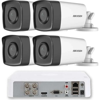 HIKVISION Система за Видеонаблюдение ZK41140W 4 Камери EXIR 40m и AcuSense (ZK41140W)