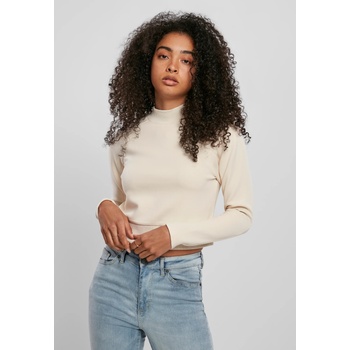 Urban Classics Дамска блуза в пясъчен цвят Urban Classics Ladies Interlock Short Turtleneck Crew UB-TB3782-00208 - Пясъчен, размер L