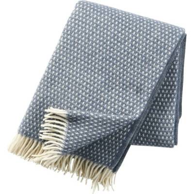 Klippan Vlněný pléd Knut smokey blue 130x200