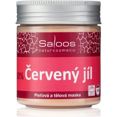 Saloos 100% Red Clay Face and Body Mask 140 g