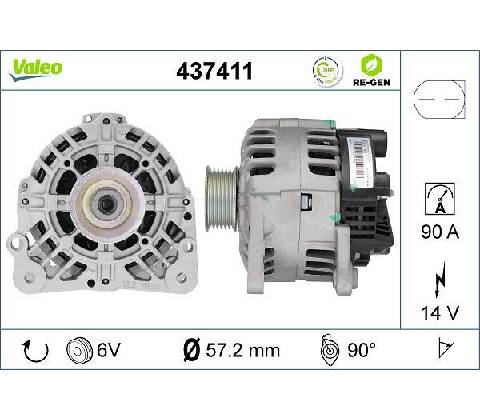Alternátor VALEO 437411
