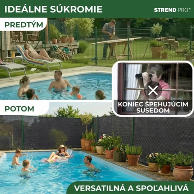 Strend Pro Tkanina tieniaca POPULAR.NET 1x10 m HDPE, UV, 150 g/m2, 90 % antracit