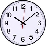 Office products Стенен часовник, 30 см, office products, черна рамка 13223011-05 (13223011-05)