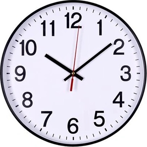 Office products Стенен часовник, 30 см, office products, черна рамка 13223011-05 (13223011-05)