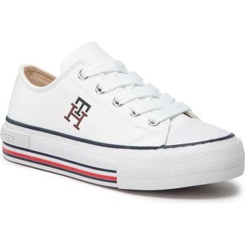 Tommy Hilfiger Кецове Tommy Hilfiger Low Cut Lace Up Sneaker T3A9-32287-1355 M White 100 (Low Cut Lace Up Sneaker T3A9-32287-1355 M)