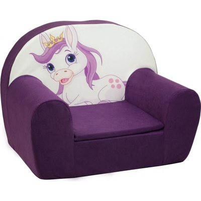 Fimex Dětské křesílko Poník fialové