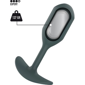 ToyJoy Buttocks The Athlete Weighted Plug Grey