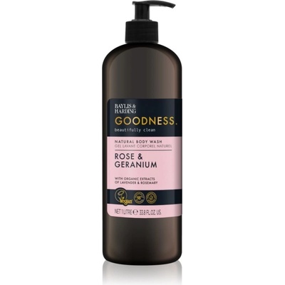 Baylis & Harding Goodness Rose & Geranium sprchový gél 1000 ml