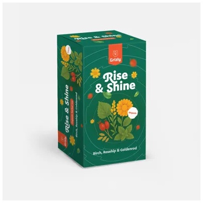 GRIZLY Rise & Shine BIO bylinný čaj 20 ks