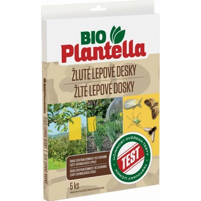 Bio Plantella Žlté lepové dosky na hmyz, sada 5 ks