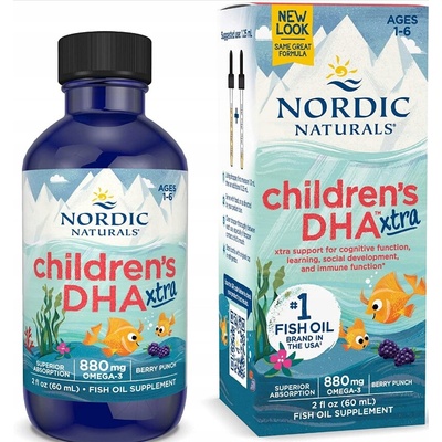 Nordic Naturals Children's DHA Xtra Omega 3 pro děti 880 mg 60 ml