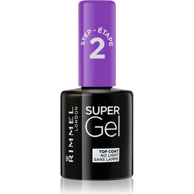 Rimmel London Super Gel vrchní lak na nehty pro třpytivý lesk 12 ml