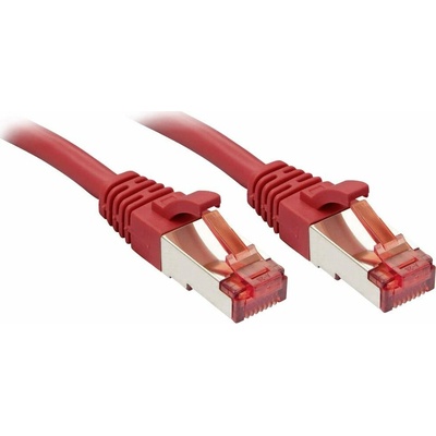 Lindy 47738 RJ45 CAT 6 S/FTP 10m červený