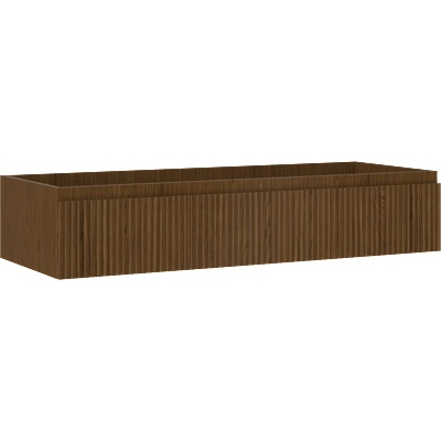 Mexen Rivel шкаф за баня под умивалник 120 см, 1 чекмедже, райфелована, орех - 91A20-12023-1-BF86 (91A20-12023-1-BF86)