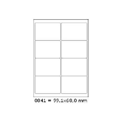 CDRmarket Самозалепващи етикети 99, 1 x 68 mm, 8 етикети A4, 100 листа (R0ECO.0841A)