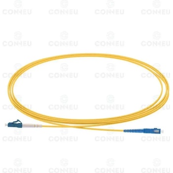 Conneu Оптична пач корда LC/UPC-SC/UPC, сингъл мод OS2, симплекс, 3м (CNFJ-LCSCOS2SYE2mm-3)