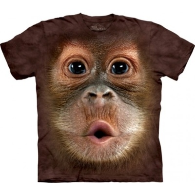 dětské The Mountain Big Face Baby Orangutan hnědé