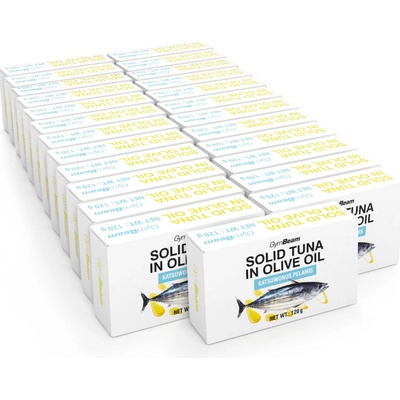 GymBeam Tuňák v olivovém oleji 25 x 120 g