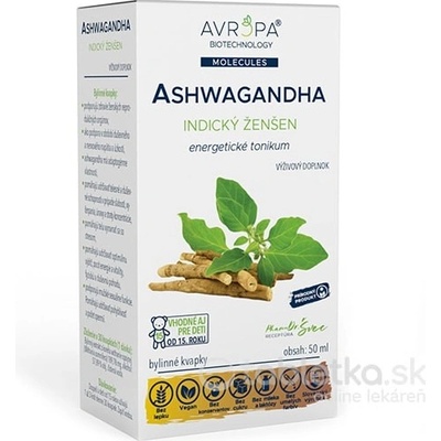 Avropa Ashwagandha bylinné kvapky 50 ml
