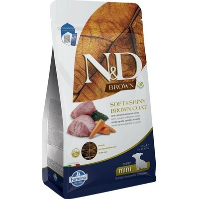 N&D Brown Grain Free Lamb Spirulina & Carrot Puppy Mini 1,5 kg