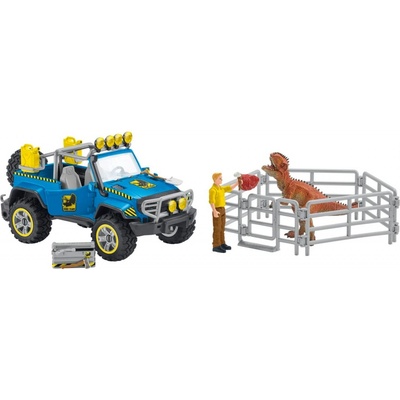 Schleich Geländewagen + Außenposten (41464) Dinosaurs